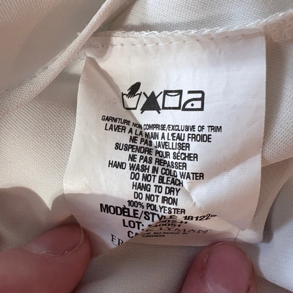 Frank Lyman tie-front blouse-White-Size 12 - Picture 6 of 6